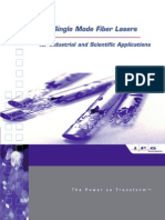 Single Mode Fiber Lasers: Typical Specifications