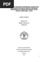 Download ANALISIS PENGARUH PENDIDIKAN KESEHATAN  DAN ANGKATAN KERJA WANITA TERHADAP  KEMISKINAN DI KABUPATEN GRESIK STUDI  KASUS TAHUN 2008  2012 by DelviYeni SN288169090 doc pdf
