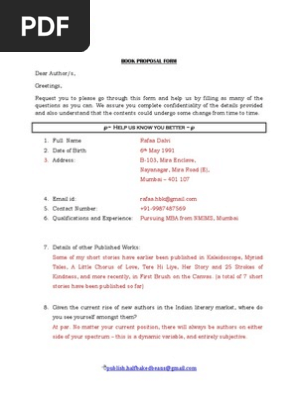 HBB Book Proposal