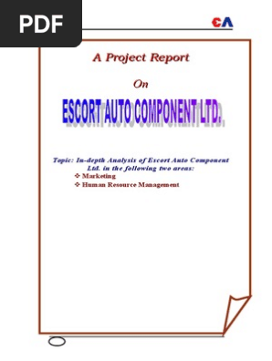 EscortS AUTO | PDF | Carburetor | Tractor