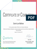 Iwb-Pd Certificate