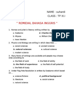 Remidial Bahasa Inggris - Suhardi