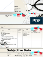 Morning Report: Department of Internal Medicine