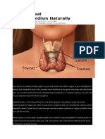 How To Treat Hypothyroidism