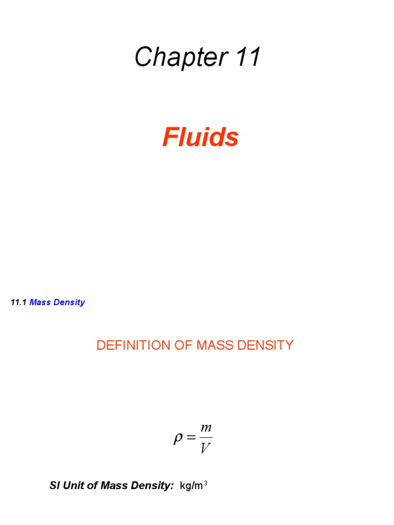 Chapter 11 Powerpoint | PDF | Buoyancy | Pressure