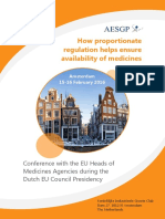 AESGP Conference with the EU Heads of Medicines Agencies 15-16 February 2016