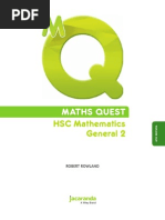 Download MATHS QUEST HSC Mathematics General 2 4th Edition by JIESHUN JASON WANG SN288186232 doc pdf