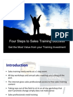 Four Steps to Sales Training Success
