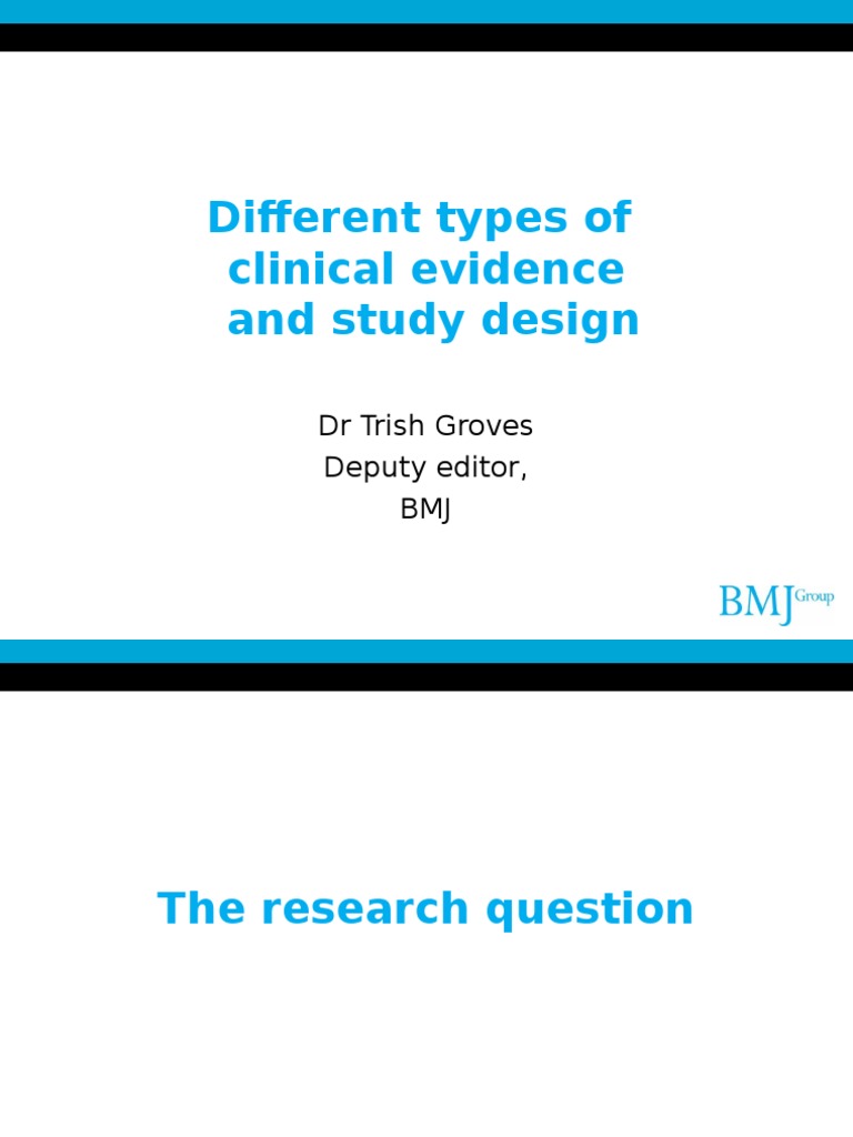 Types of Study Design | PDF | Cohort Study | Randomized Controlled Trial