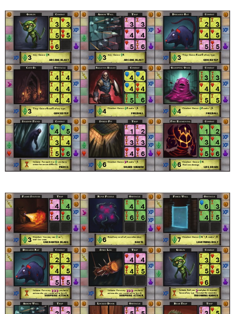 One Deck Dungeon Playing Cards Gaming