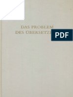 (Wege Der Forschung_ Bd. 8) Hans Joachim Störig (Hg.)-Das Problem Des Übersetzens-Wissenschaftliche Buchgesellschaft (1969)