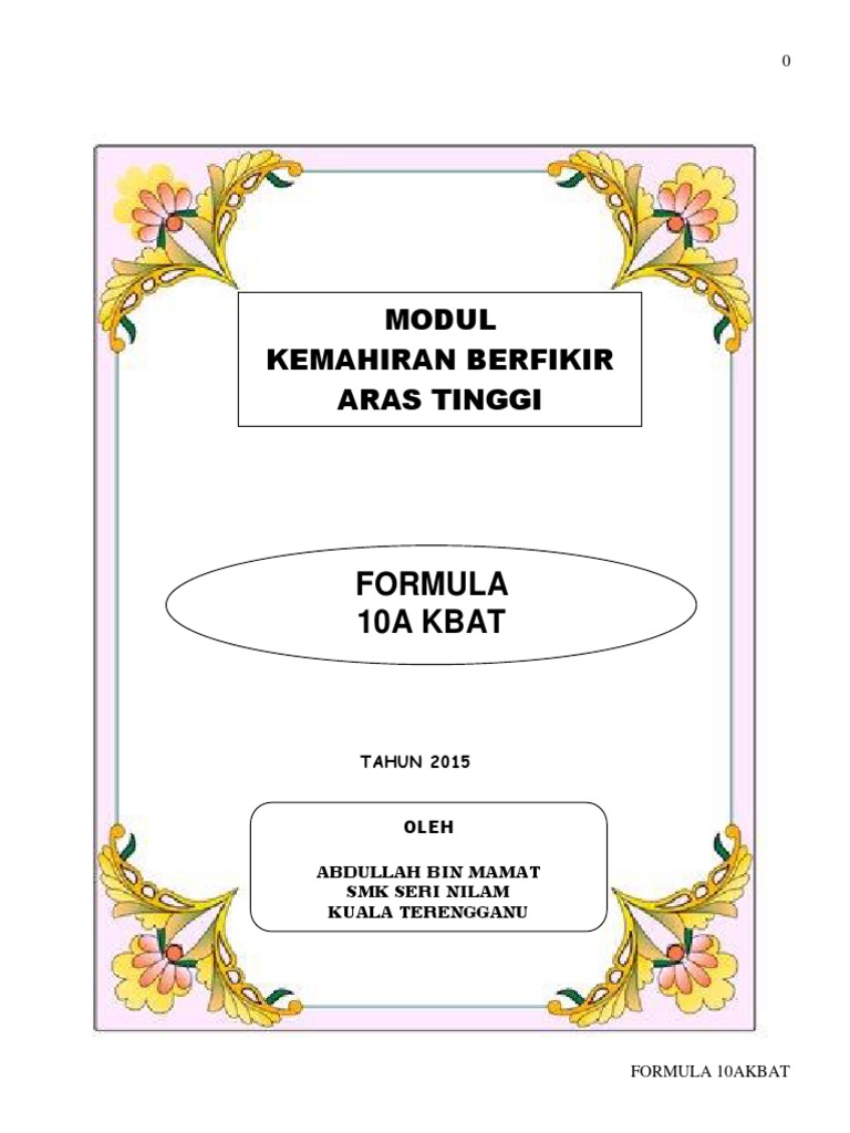Modul Kbat | PDF