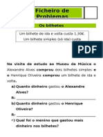 3º Ano - Ficheiro de Problemas