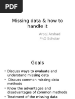 Missing Data & How To Handle It