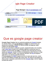 Google Page Creator