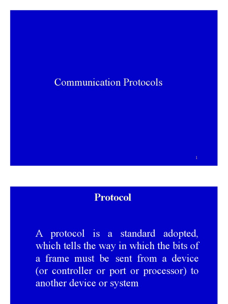 A Comprehensive Overview of Communication Protocols Defining Protocols