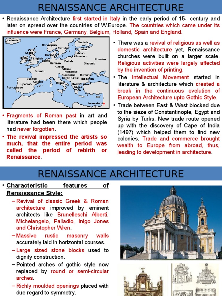 Renaissance Architecture Renaissance Gothic Architecture
