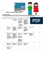 November Homework Calendar 2015