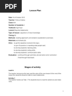 Plan de Lectie Cls A Viii A Indirect Speech