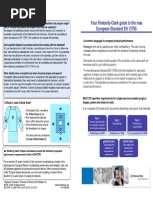 Your Kimberly Clark Guide To The New European Standard En 13795