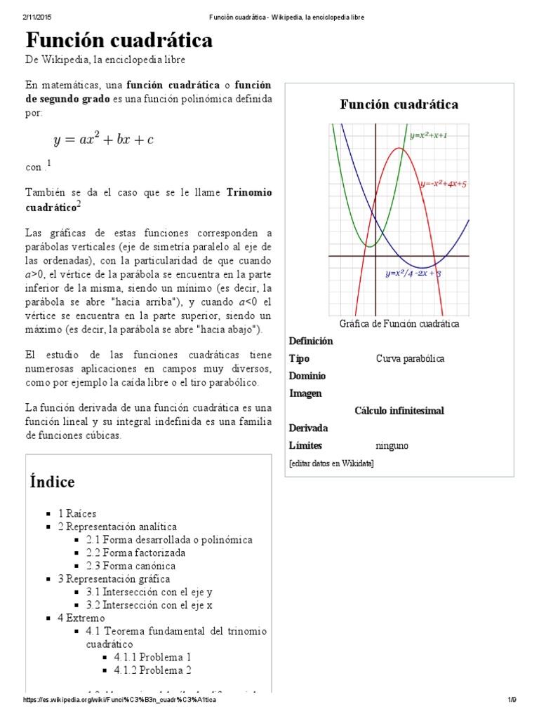 Funcion Cuadratica