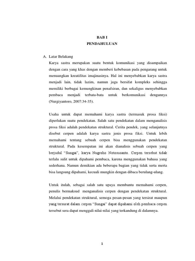 Menganalisis Cerpen Kematian Kurta Melalui Pendekatan Struktural