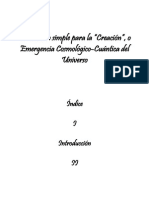 Un Modelo Simple Para La “Creación” o Emergencia Cosmológico-Cuántica Del Universo