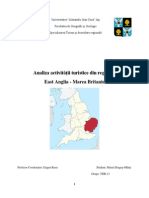 Analiza Activităţii Turistice Din Regiunea East Anglia