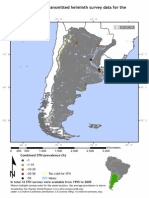 Global Atlas of Helminth Infections - Distribution of Soil Transmitted Helminth Survey Data in Argentina - 2014-04-01