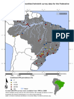 Global Atlas of Helminth Infections - Distribution of Soil Transmitted Helminth Survey Data in Brazil - 2014-03-31