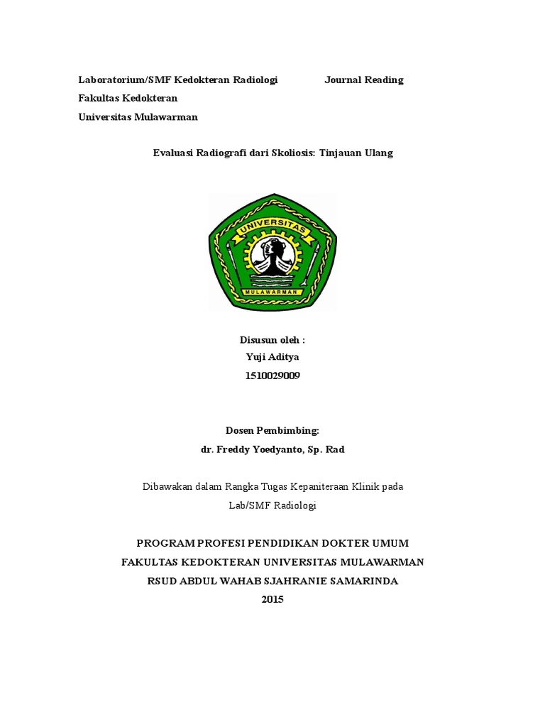 Jurnal Radiologi Skoliosis