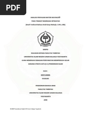 Skripsi Bahasa Arab Kualitatif Pdf Ide Judul Skripsi Universitas
