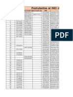 Base de Datos Postulantes Al INEI Del Distrito de San Luis 1