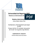 Autohipnosis y autorregulación para lograr el éxito