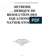 Methode Numerique de Resolution Des Equations de Navier-stokes