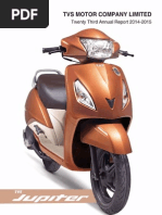 TVS Motor Company Annual Report 2014 15