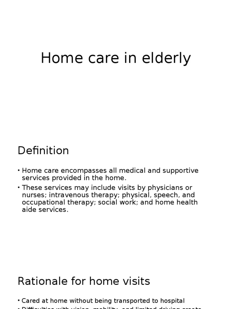 Home Care In Elderly Home Care Nursing