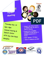 Nov 19 Parent Meeting