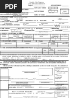 Civil Service Application Form