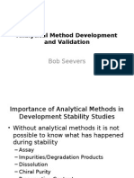 Analytical Method Development and Validation: Bob Seevers