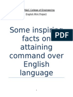 Some Inspiring Facts On Attaining Command Over English Language