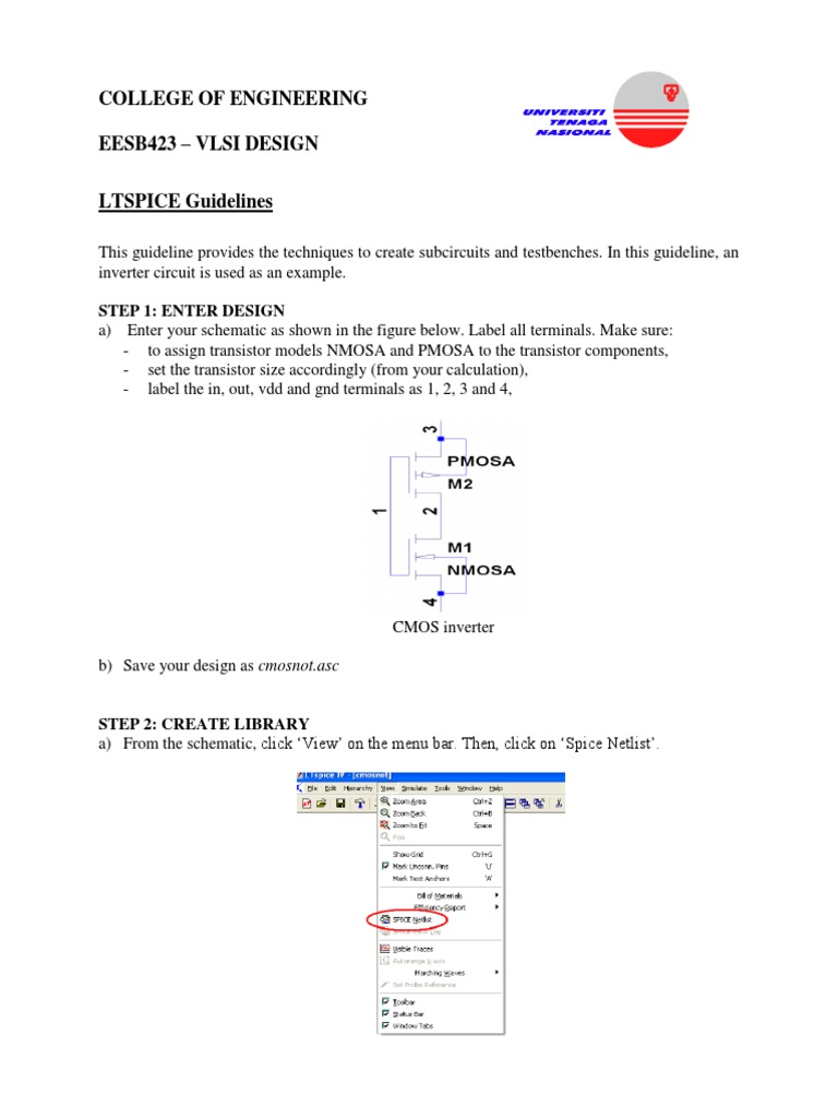 LTSpice Guideline PDF Spice Electronic Design