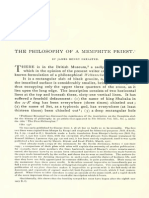 The Philosophy of A Memphite Priest PDF