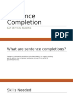 Sentence Completion Skills