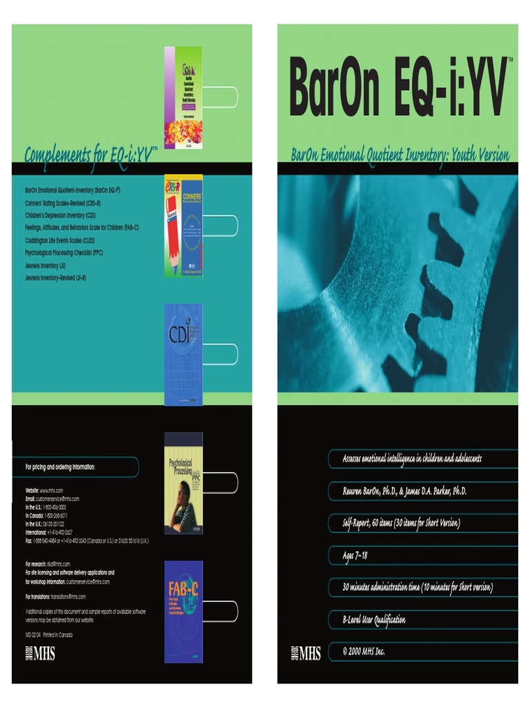 Eq I Yv Brochure | PDF | Emotional Intelligence | Psychology