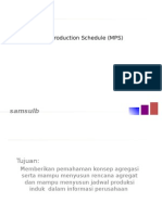 Master Production Schedule (MPS) : Samsulb