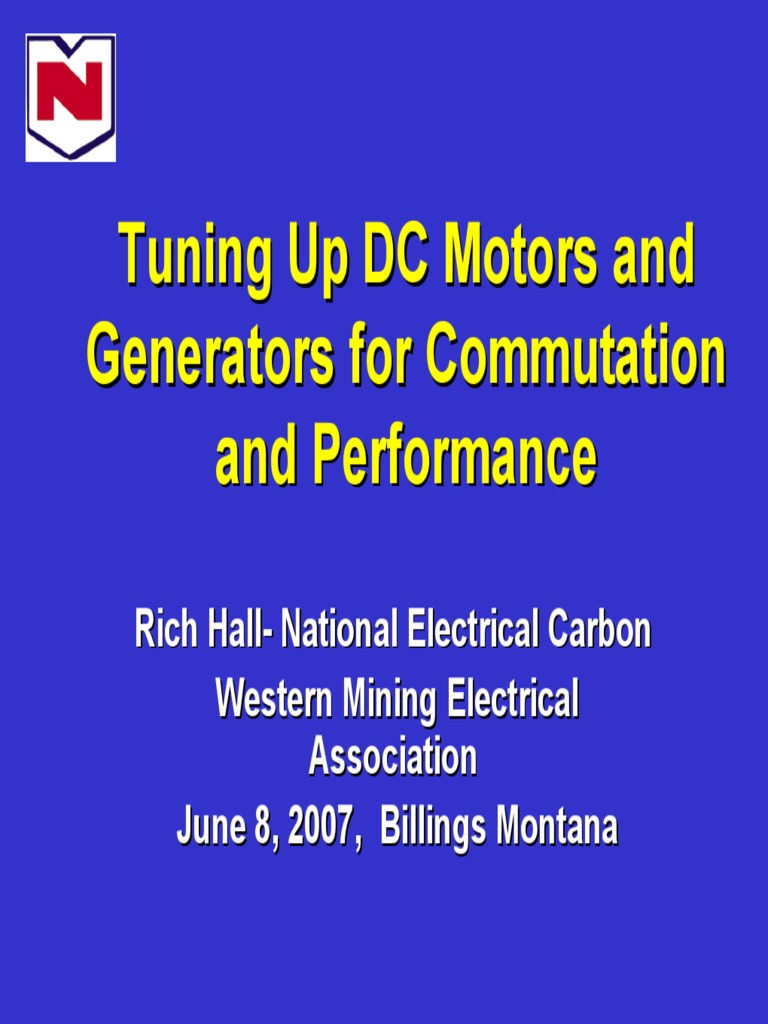 NECP Tuning DC Motors and Generators PDF PDF Electric Motor