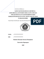 Download Proposal Skripsi ANALISIS FAKTOR KEAMANAN LIKUIDITAS AKSESABILITAS KONVENIENS SERTA FATWA MUI DAN JUMLAH PENDANAAN NASABAH BERPENGARUH TERHADAP PENINGKATAN TOTAL AKTIVA PADA PT BANK SYARIAH MANDIRI by Dimas Aris Shera SN28832814 doc pdf