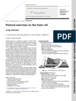 Postural Exercises On The Foam Roll