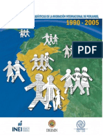 Estadisticas de La Migracion Internacional de Peruanos 1990 - 2005